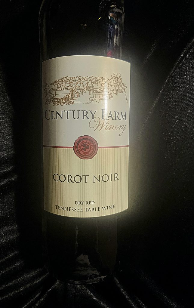 Century Farm Winery, wine, bottle, red wine, Corot Noir, hesgonegrapes.com