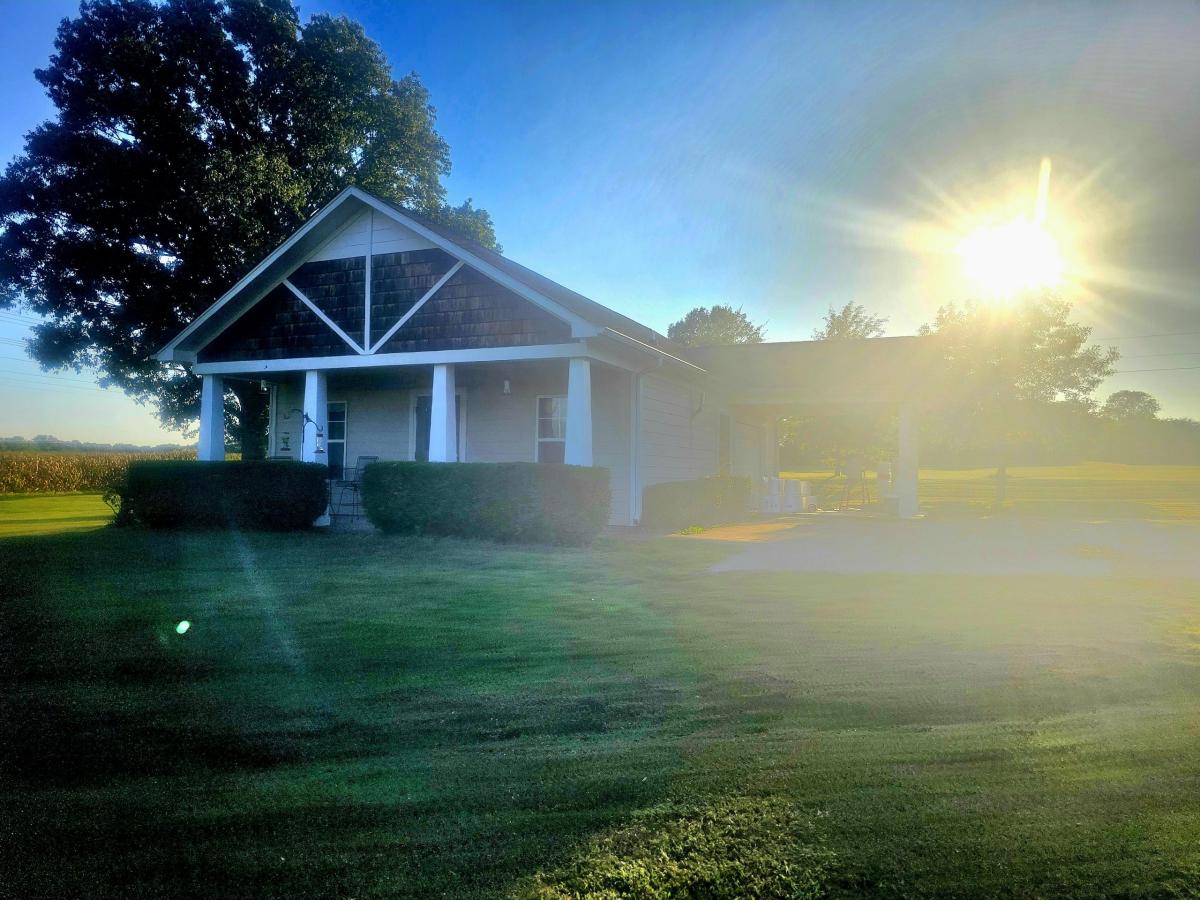 Sunset over the Tasting Room