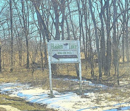 Hidden Lake Road Sign